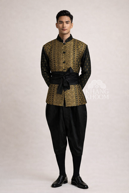 Men Black Thai Set